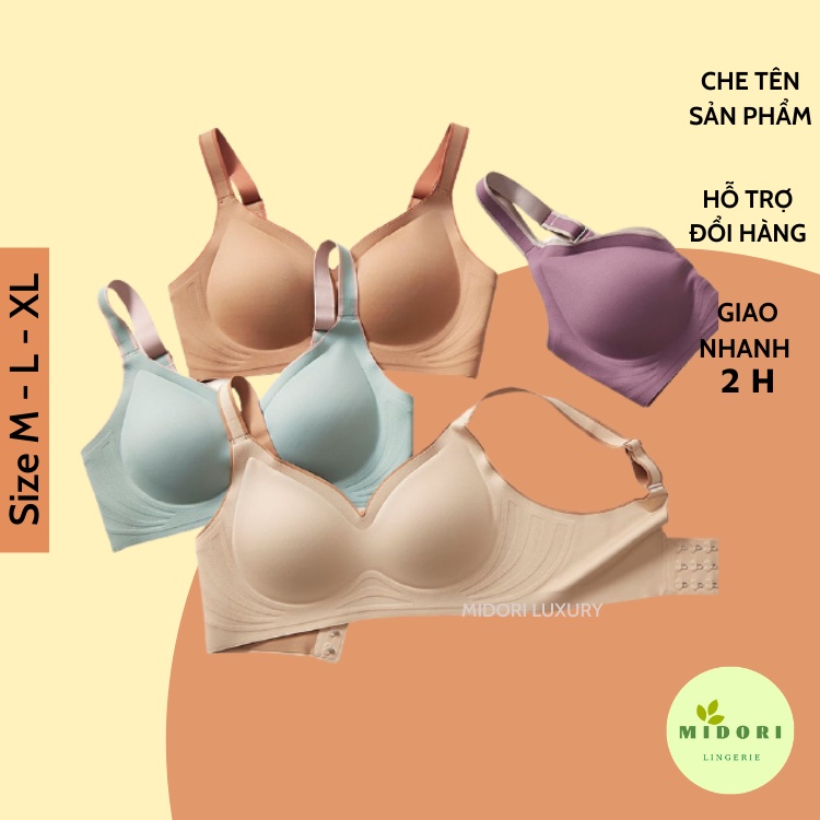 Áo lót đúc su không gọng 3D định hình vòng ngực co dãn 4 chiều siêu mát AL09