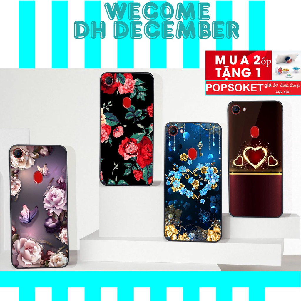 HOT SALE OFF ( 2 ỐP TẶNG 1 POP) Ốp lưng Oppo F5 / F7 in hình hoa tinh tế , mới mẻ DH DECEMBER
