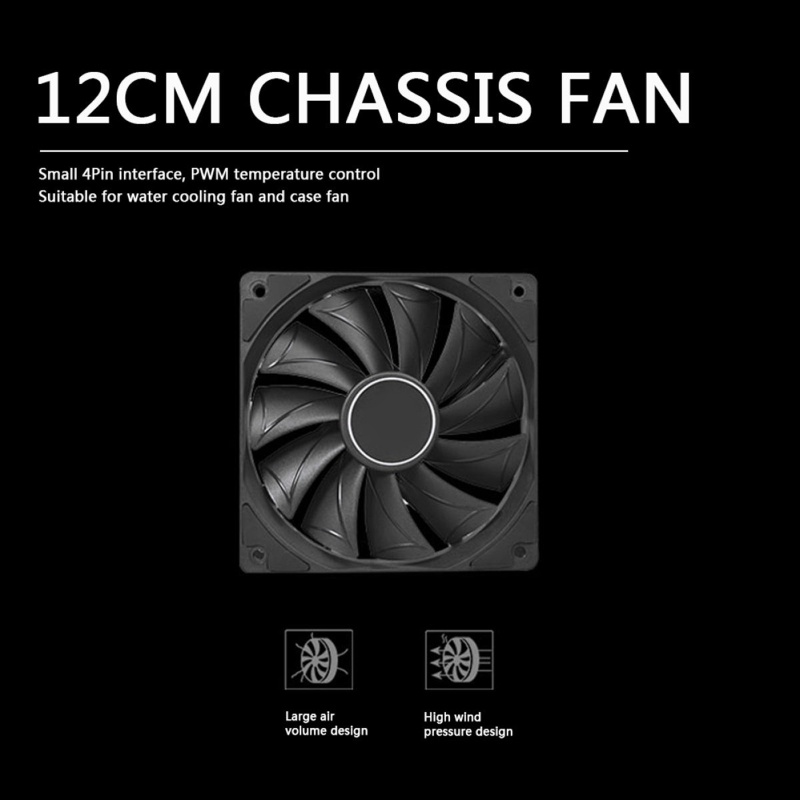 Quạt tản nhiệt CPU PC 4 Pin 120mm 1800rpm PWM chất lượng cao