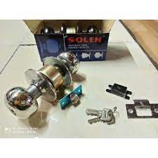 Khoá quả đấm, tay nắm tròn, inox lõi đồng