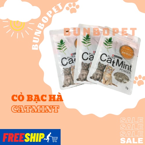 Cỏ Bạc Hà Cho Mèo CATMINT Gói 5g - Catnip Bạc Hà Cho Mèo