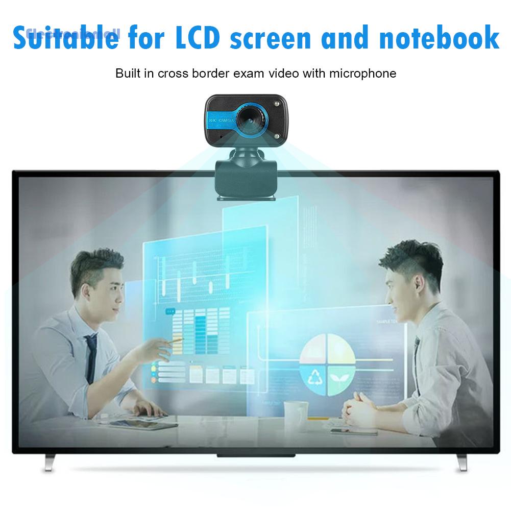 Webcam Điện Tửmall01 Usb Hd Có 2 Đèn Led Hỗ Trợ Tầm Nhìn Ban Đêm Kèm Micro | BigBuy360 - bigbuy360.vn