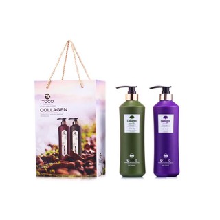 Toco Dầu Gội Xả Phục Hồi Kích Mọc Tóc Toco Collagen 785ML