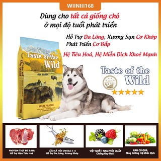 Thức Ăn Cho Chó Alaska Taste Of The Wild Bao 2kg - High Praire Bò Rừng & Nai Nướng, Trái Cây, Rau Củ
