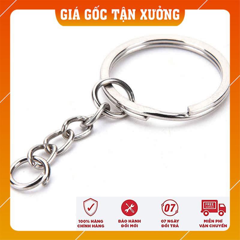 Dây xích móc khóa, khuyên móc khóa kim loại, móc khóa