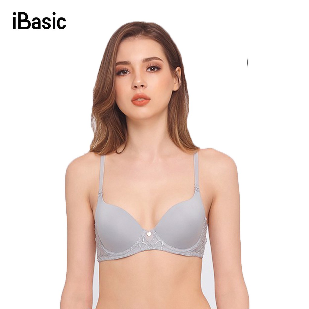 [Mã FAMALLT5 giảm 15% đơn 150k] Áo ngực có gọng mút dày trơn nâng iBasic BRAW053