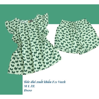 Đồ bộ lanh xuất khẩu F21 Vnxk tole đùi cánh tiên