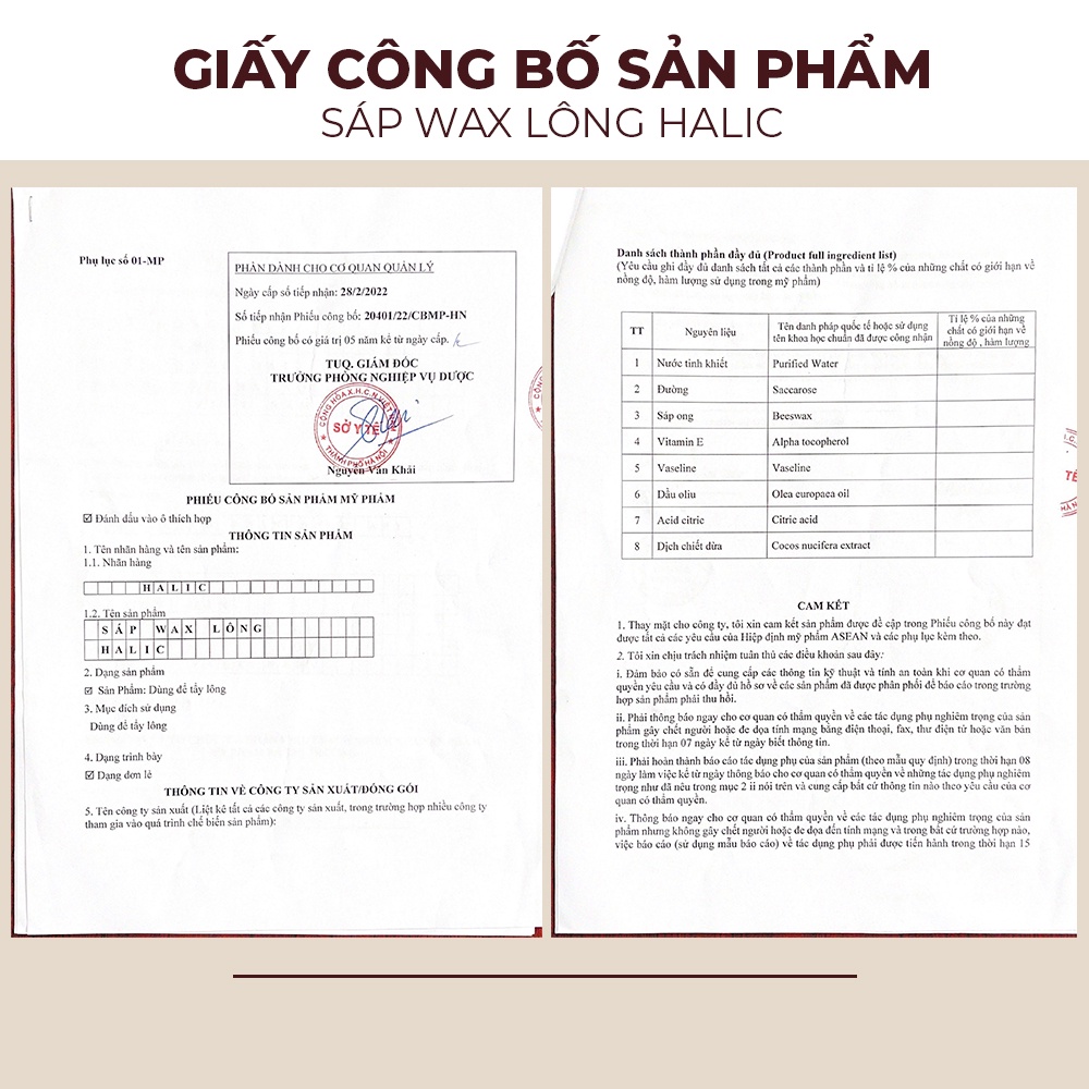 Combo triệt lông Chân Tay vĩnh viễn Halic Organic với Sáp wax lông lạnh 350g và Mỡ trăn triệt lông 30ml an toàn hiệu quả