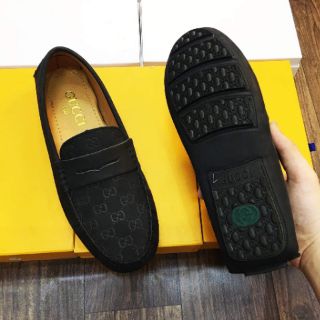 (Free ship) giầy lười GC vân chìm cao cấp full box