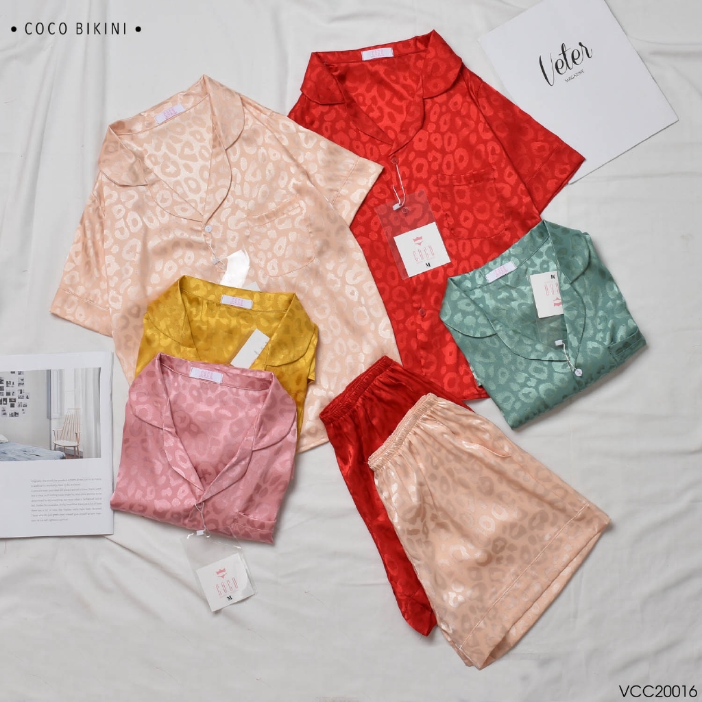 𝑪𝑶𝑪𝑶 𝑩𝑰𝑲𝑰𝑵𝑰 Bộ Đồ Ngủ - Đồ Mặc Nhà Lụa Gấm ( VCC20016 ) | BigBuy360 - bigbuy360.vn