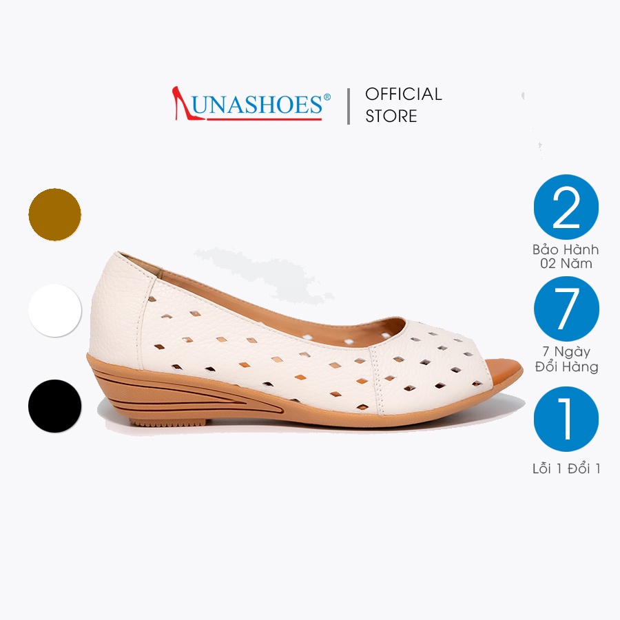 Giày đế xuồng nữ 3p da bò mềm êm chân 💝 Lunashoes 💝 da bò thật 100% bảo hành 2 năm