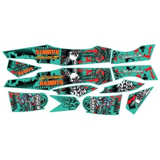 Tem rời Sirius Rabbits Xanh lục bảo , Phối nhiều màu