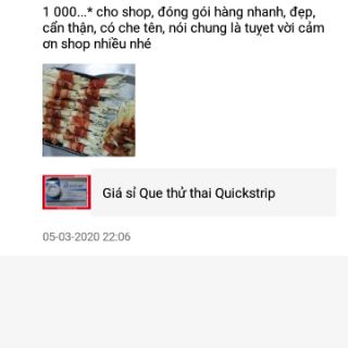 Giá sỉ Que thử thai Quickstrip, Quickseven