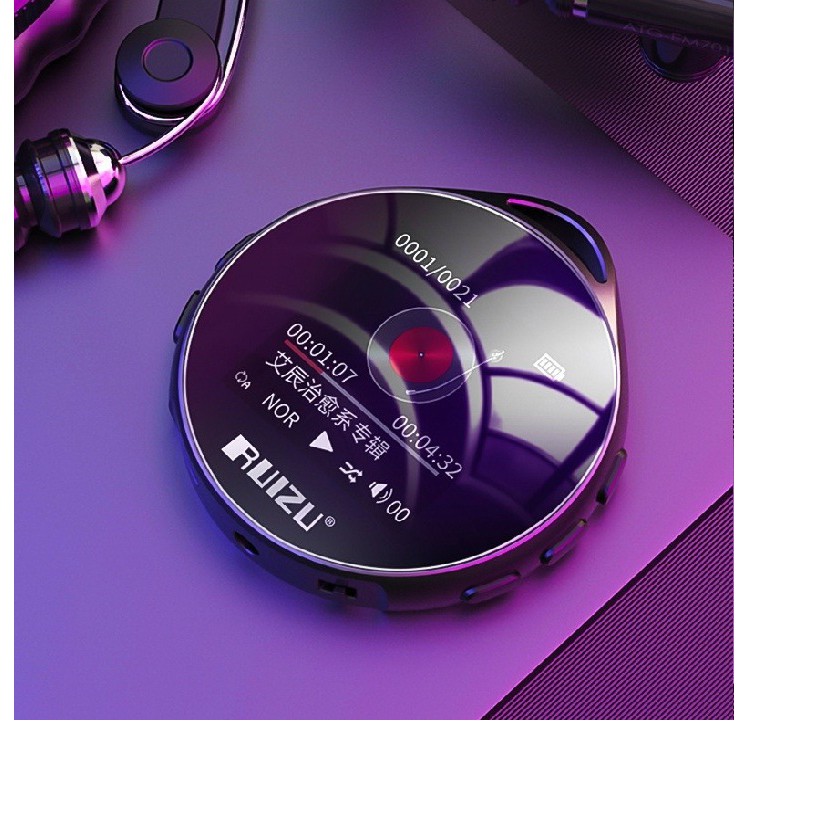 Máy Nghe Nhạc Ruizu M10: MP3 Bluetooth (Bộ Nhớ Trong 8GB) AZONE Cao Cấp - Hàng Chính Hãng