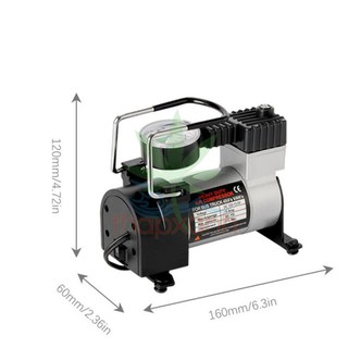 Máy bơm lốp SHU DIKA ô tô - xe máy - xe hơi 1 xi-lanh chất lượng cao dùng điện 12V