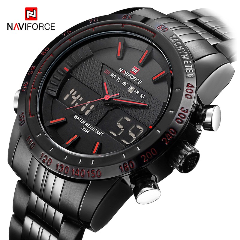 Đồng Hồ Quartz NAVIFORCE Chất Liệu Thép Không Gỉ, Chống Thấm Nước