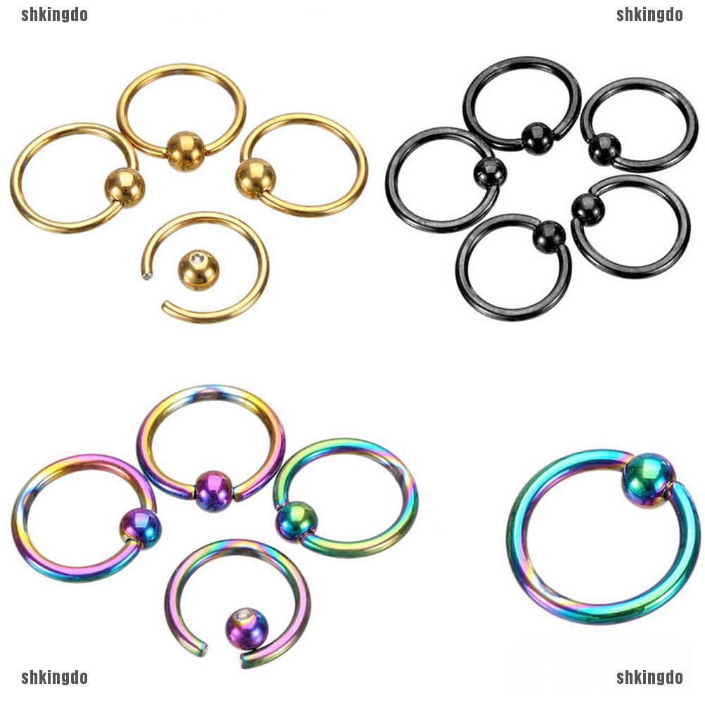 Khuyên mũi kiểu dáng tròn đơn giản thời trang cá tính