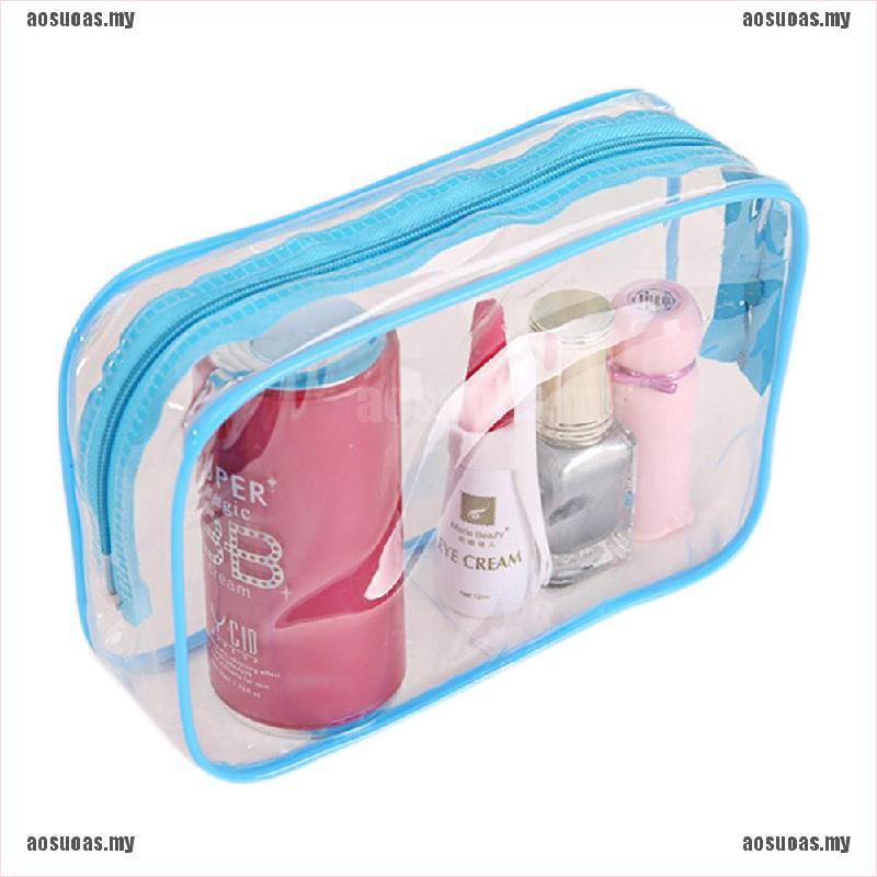 Túi Đựng Mỹ Phẩm Bằng Nhựa PVC Trong Suốt Có Khóa Kéo Tiện Dụng Mang Theo Du Lịch | BigBuy360 - bigbuy360.vn