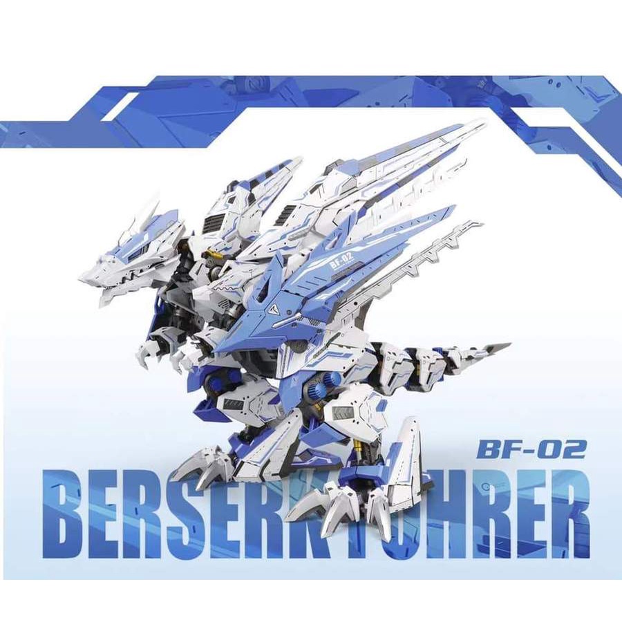 Mô Hình Lắp Ráp 1/72 ZOIDS BF-02 Storm Sturm Tyrann Blue Color ver.