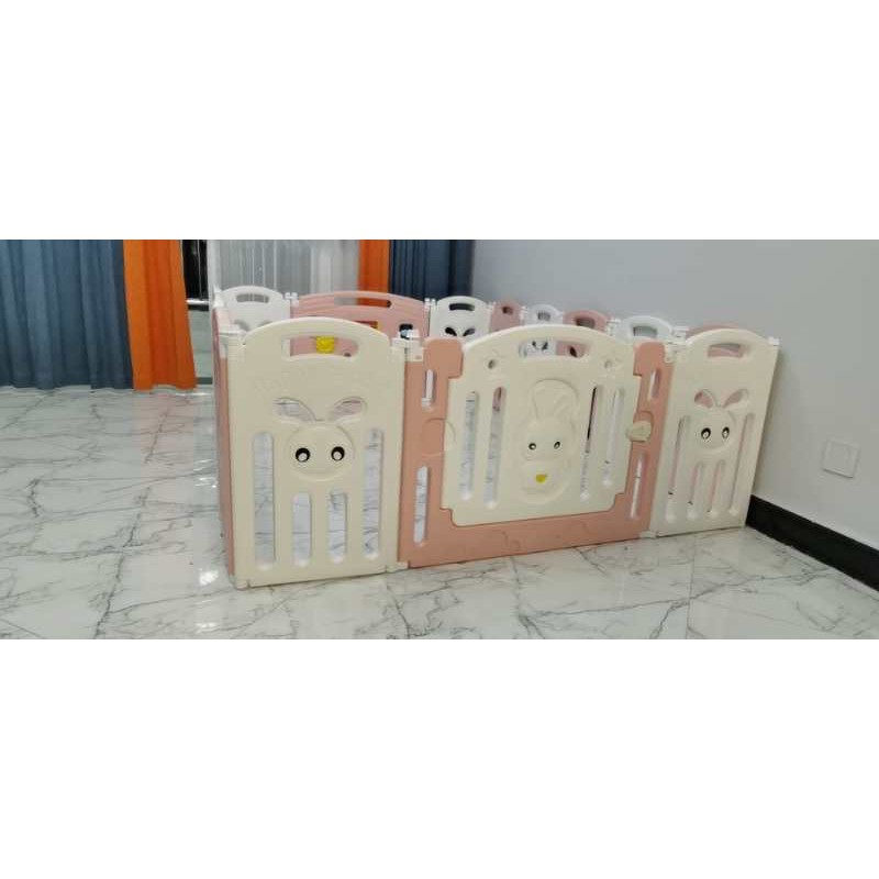 QUÂY CŨI NHỰA GẤP GỌN CHO BÉ MẪU CON THỎ TẶNG KÈM 100 BÓNG, 1 THẢM BẢO HÀNH 12 THÁNG