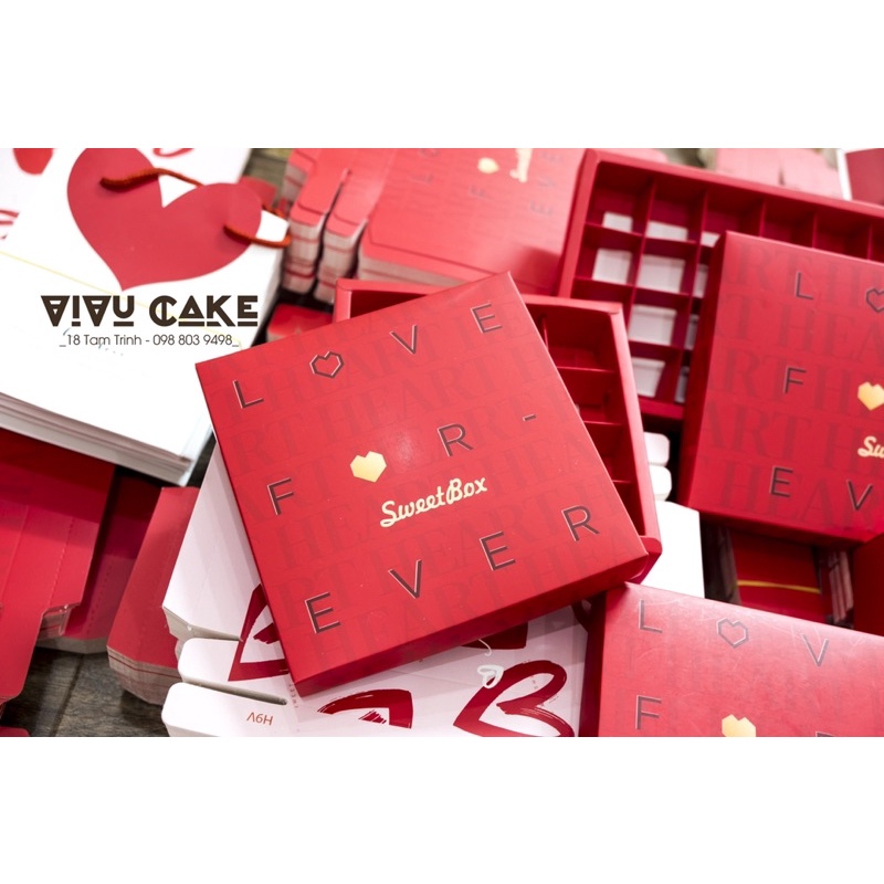 Hộp socola sweetbox đỏ 9 viên 12 viên 16 viên 24 viên