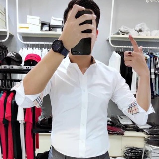 Sơ mi kẻ tay bbr