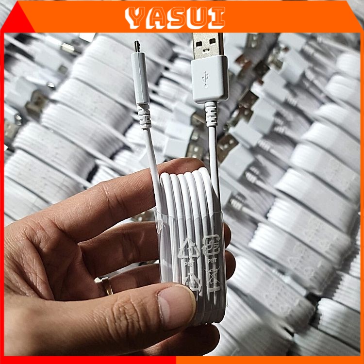 Sỉ Cambo 10 cáp sạc samsung màu trắng 1.2m, cổng sạc usb micro, dây sạc nhanh samsung đời cũ và loa bluetooth mini YASUI