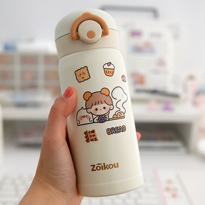 Hộp 100 Miếng Dán Trang Trí Diy Họa Tiết Hoạt Hình 2 Kiểu Dáng Dễ Thương