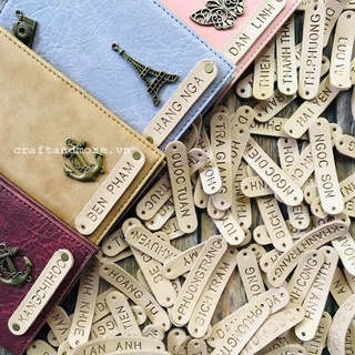 Bóp đựng hộ chiếu Đỏ Tía Handmade