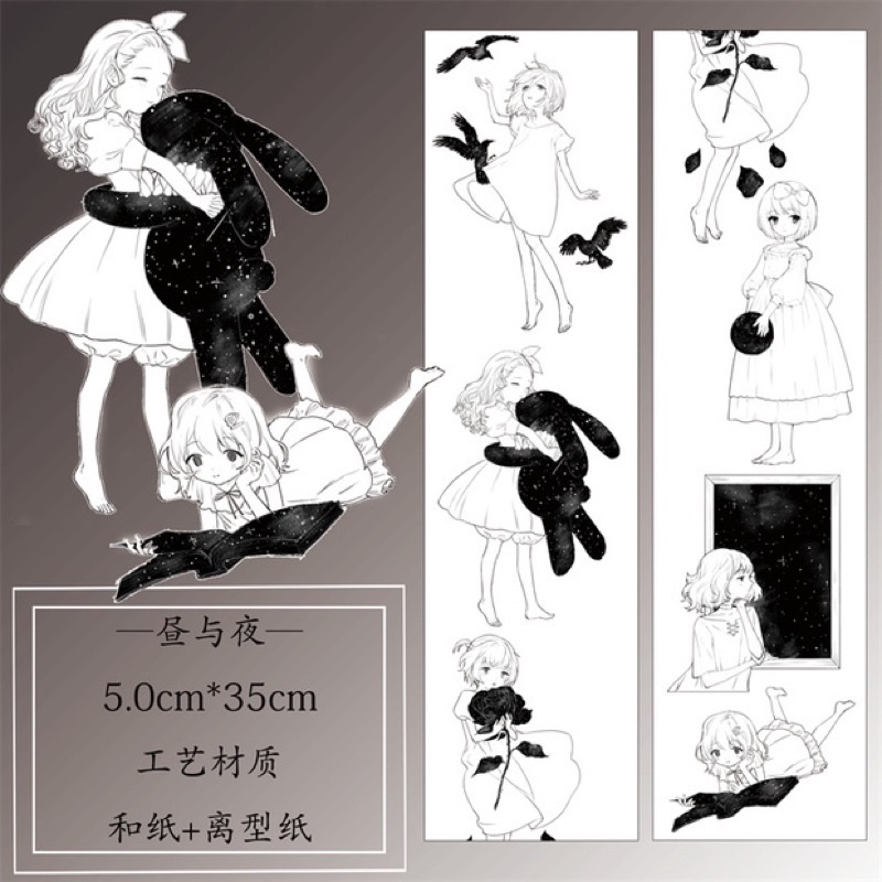 Băng dán washi tape nhân vật phần 2