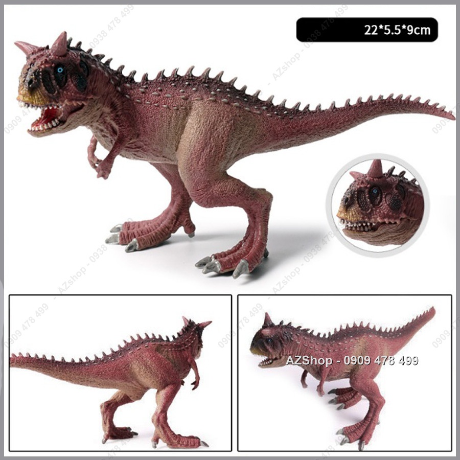 Mô Hình Khủng Long Ác Quỷ 2 Sừng Carnotaurus - Đỏ - Cao 12cm - 7722 1