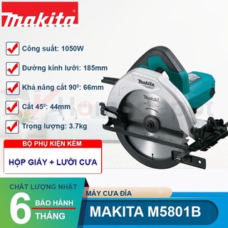 Máy Cưa Đĩa cầm tay sử dụng lưỡi 185mm Makita 1050W  M5801B - Hàng chính hãng