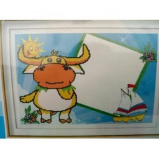Tranh đính đâ Con Trâu lồng hình YN5104 (40x56) chưa đính
