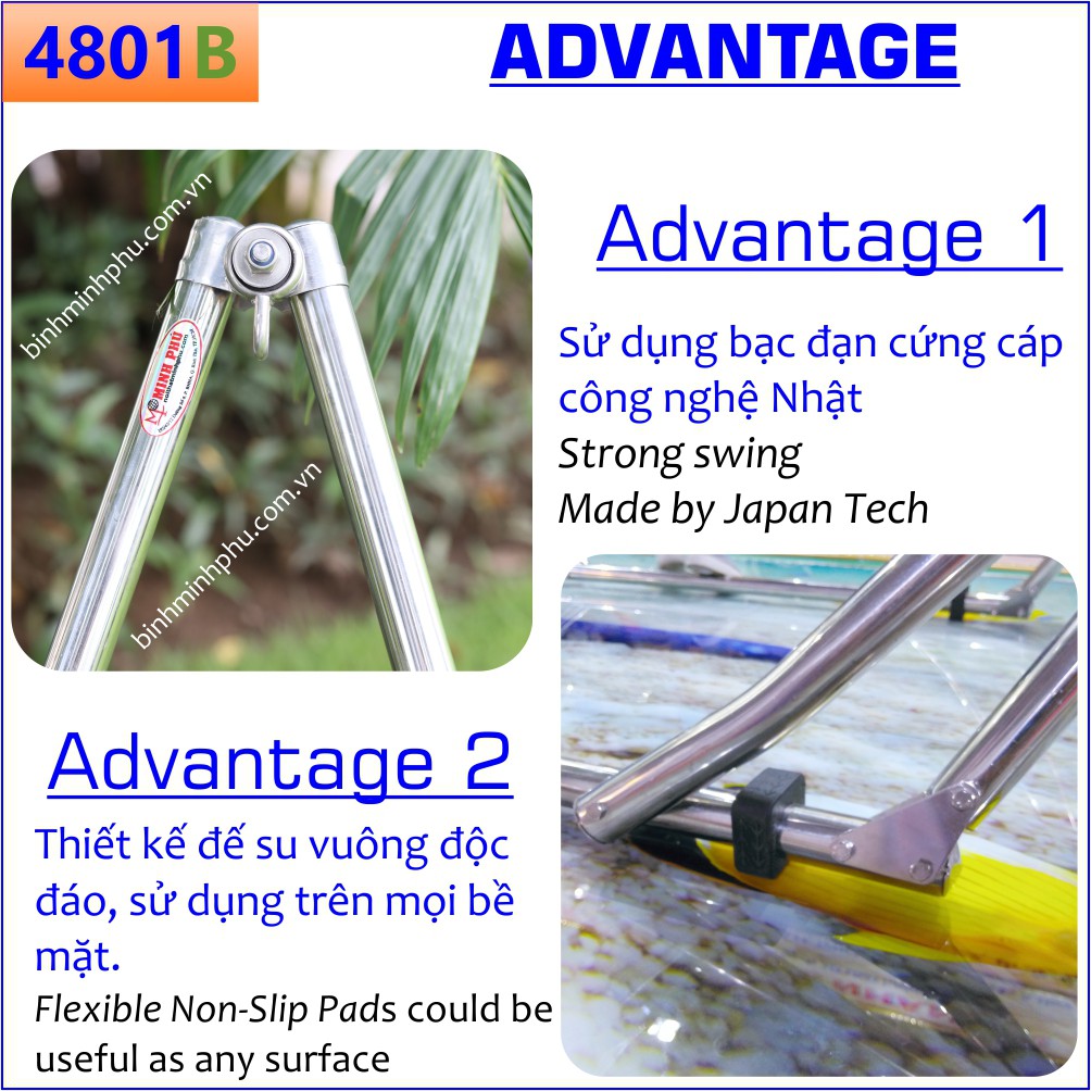KHUNG VÕNG INOX 201 ỐNG TRÒN PHI 32 SU ĐA NĂNG  - Portable Folding Stainless Steel Stand Round Tube 32mm pipe