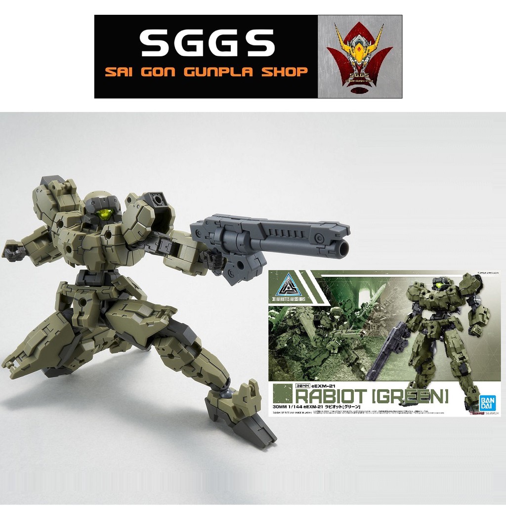 30MM Rabiot Green Mô Hình Lắp Ráp eEXM-21 1/144 Bandai 30 Minutes Missions