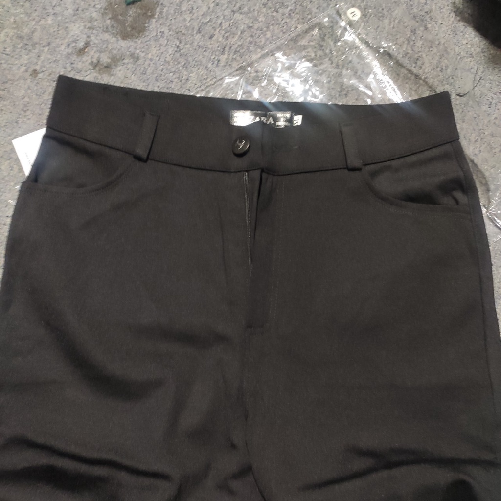 Quần legging nữ cạp cao dáng dài chất Umi hàn màu đen dày dặn co dãn 4 chiều Quần tregging nữ 1 khuy có túi ôm gen bụng
