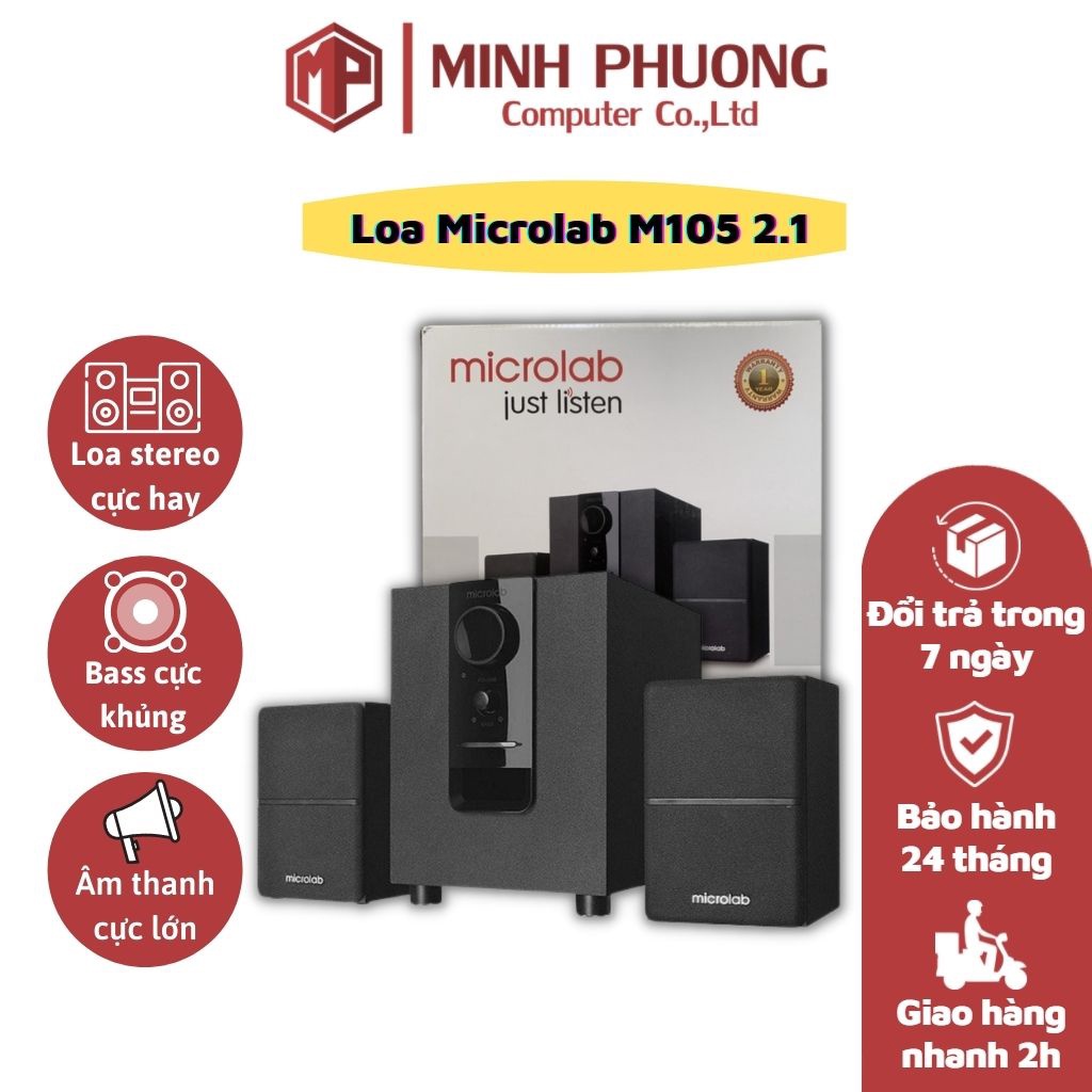 Loa Máy Tính Microlab X2 2.1 - M106BT - M105