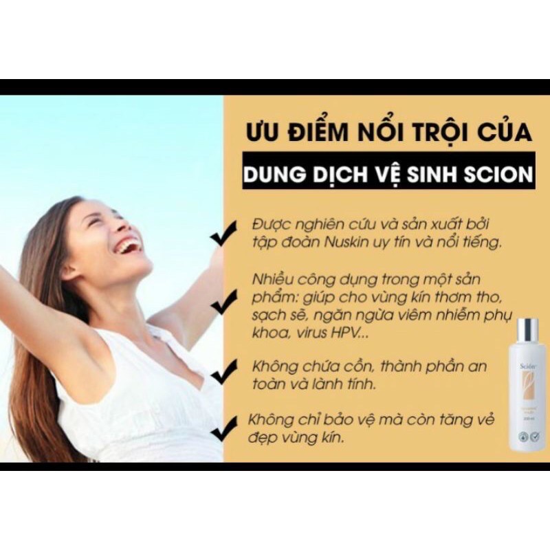 [Chính hãng]Dung Dịch Vệ Sinh Phụ Nữ Scion - Dung Dịch Scion NuSkin