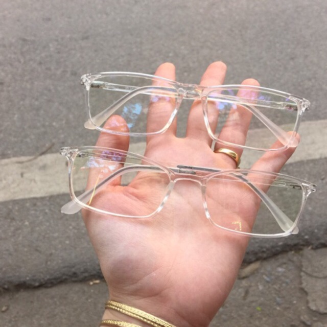 Kính Gọng dẻo Trong Suốt - Mắt vuông mới về
