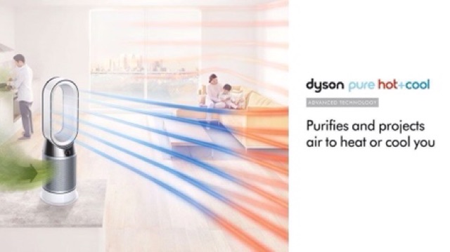 QUẠT KHÔNG CÁNH DYSON PURE HOT + COOL - LINK-   HP04 đời mới - SANG TRỌNG & ĐẲNG CẤP -QUẠT MÁT-QUẠT SƯỞI-LỌC KO KHÍ 3in1