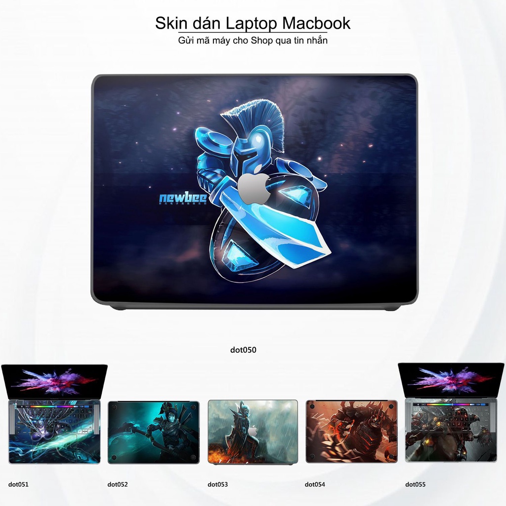 Skin dán Macbook mẫu Dota 2 (đã cắt sẵn, inbox mã máy cho shop)