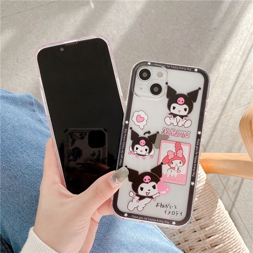 Ốp điện thoại mềm họa tiết hoạt hình My Melody thích hợp cho iPhone 13 12 11 Pro Max SE2020 X Xr Xs Max 7 8 Plus