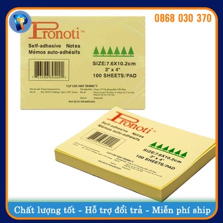 Giấy Note Pronoti 3x4 Vàng