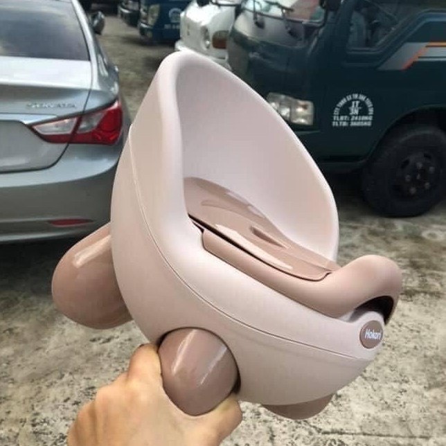 Bô Cho Bé Đi Vệ Sinh Cao Cấp Giúp Bé Tập Đi Vệ Sinh, Bô Gấu Hokori Có Ngăn Chứa Dễ Tháo Lắp Để Chùi Rửa nhựa Việt Nhật