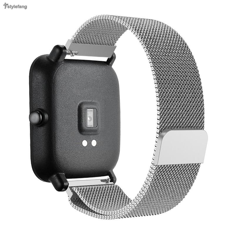 Dây Đeo Thay Thế Chất Liệu Da Thiết Kế Nhiều Lỗ Thời Trang Cho Xiaomi Huami Amazfit Bip Bit Pace Lite Youth