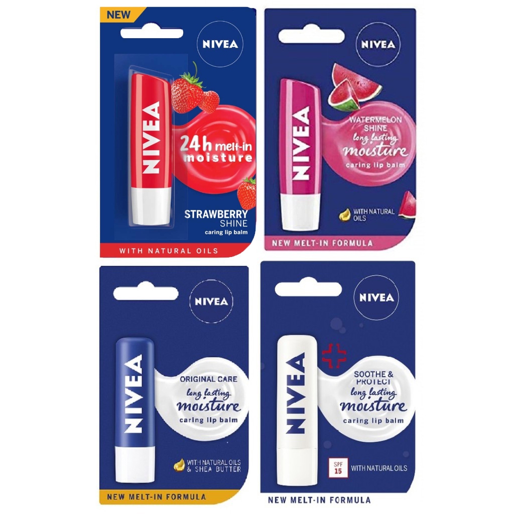 (hàng Mới Về) Son Dưỡng Môi Nivea 24h 4.8g