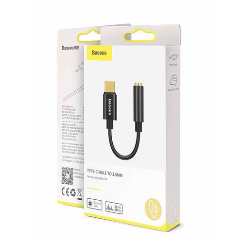 Jack Chuyển Baseus L54 Type C Ra Cổng Tai Nghe 3.5mm ( Chính Hãng )
