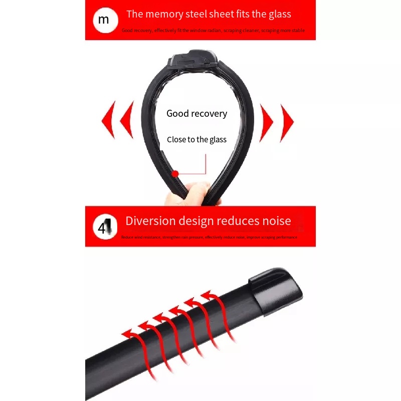 1 Cần Gạt Nước Cao Su Hình Chữ U Thông Dụng Cho Xe Hơi