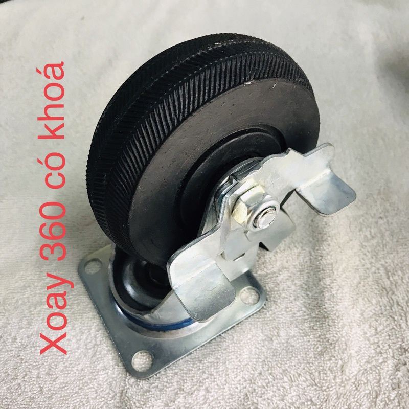 BÁNH XE CAO SU ĐÚC CHỊU TRỌNG TẢI NẶNG - ĐƯỜNG KÍNH 100 VÀ 125