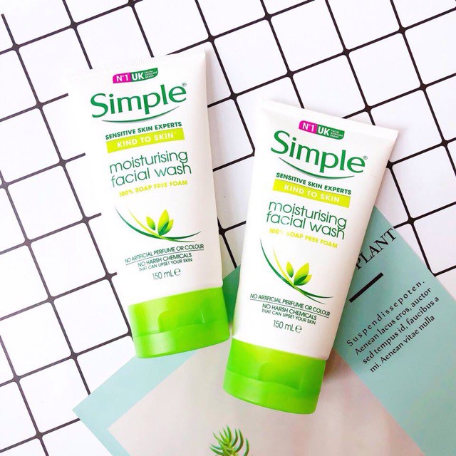 SỮA RỬA MẶT SIMPLE CÁC LOẠI CHO MỌI LOẠI DA TỪ DA NHẠY CẢM